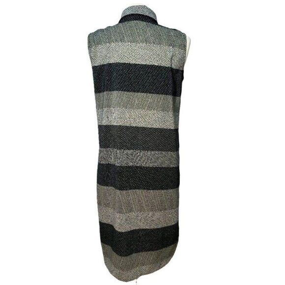 Women's Sleeveless Maxi Dress S Black Striped A-Line Casual Small NWOT - Picture 2 of 6